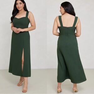 Park & Fifth Hastings Dress Dark Green Emerald Midi XXL